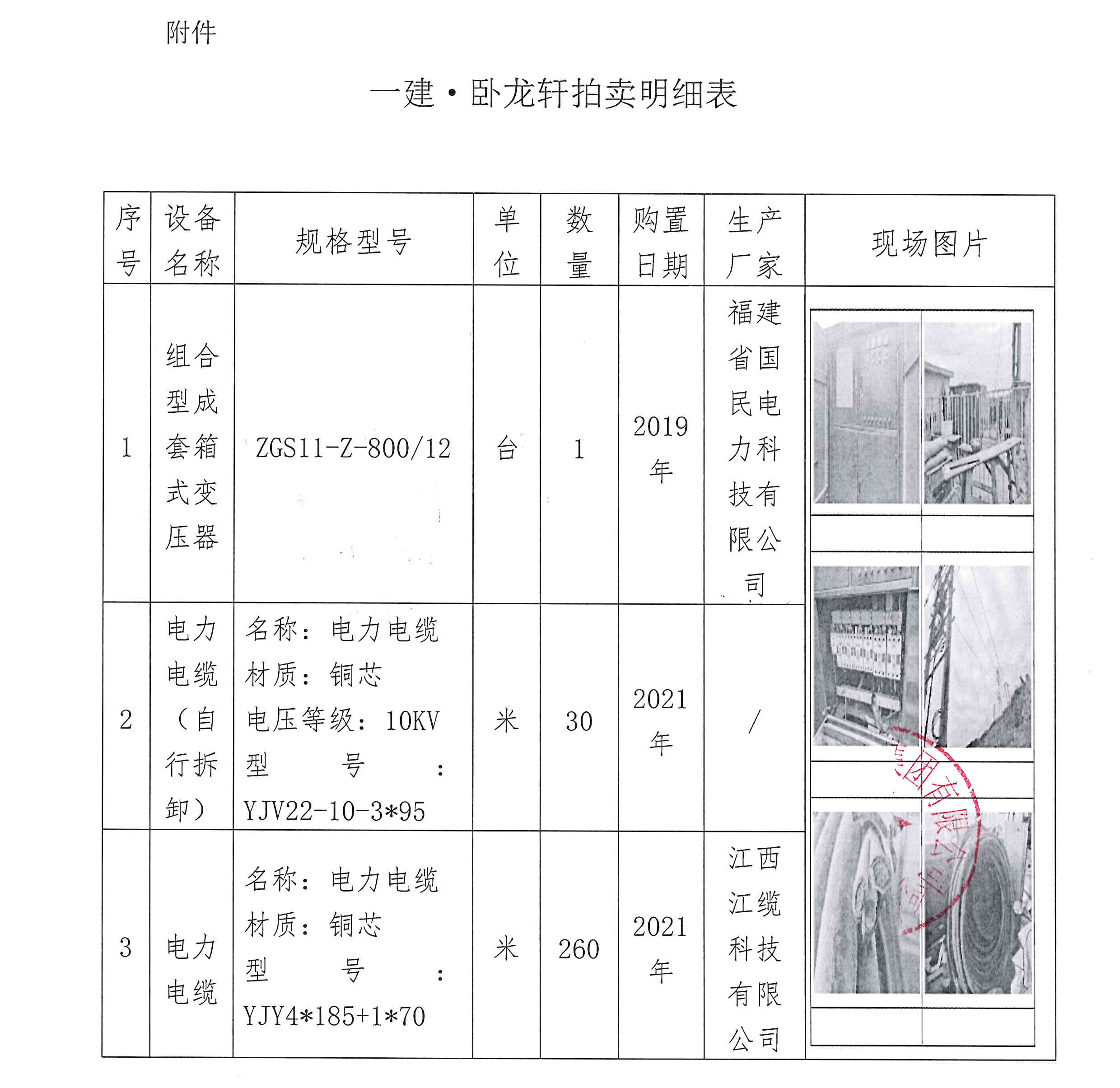 一建·卧龙轩工程设备处置拍卖(施工变压器及电缆)公告_04.png